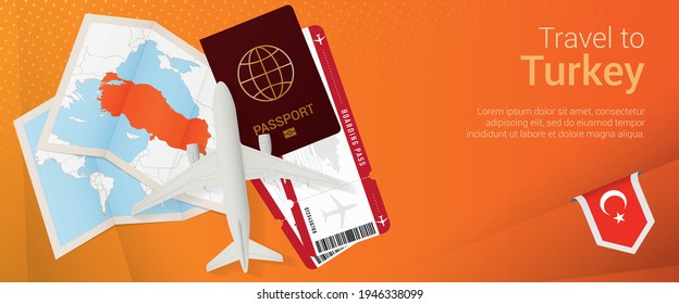 Travel Turkey Popunder Banner Trip Banner Stock Vector (Royalty Free ...