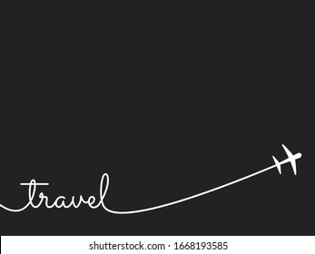 Travel Typography, Love For Travel, Wanderlust, Creative Presentation Of Travel.