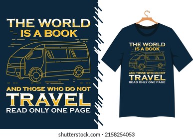 travel typography t shirt design