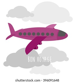 travel and vacation card design. vector illustration