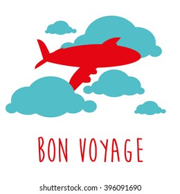 travel and vacation card design. vector illustration
