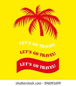 travel and vacation card design. vector illustration