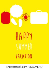 travel and vacation card design. vector illustration