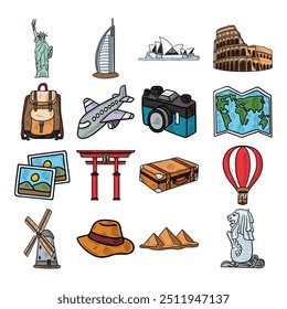 Travel and Vacation - Colored