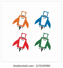 Travel, vacation, flight, vector logo template