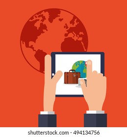 travel vacation or holidays related icons image 