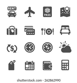 travel and vacation icon set 6, vector eps10