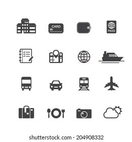 Travel and Vacation Icons