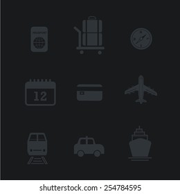 Travel and Vacation Icons