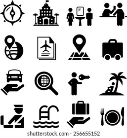 Travel and vacation icons