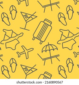 Travel vacation pattern swimsuit beach summer heat