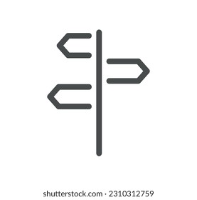 Travel and vacation related icon outline and linear vector.