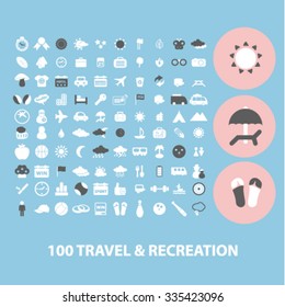 travel, vacation, tourism icons, signs vector concept set for infographics, mobile, website, application
