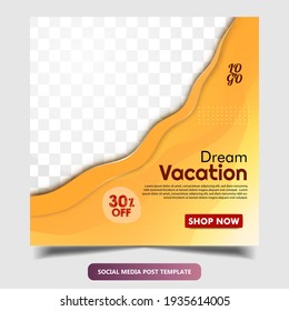 Travel vacation tourism web banner