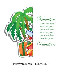 Travel vacation vector background
