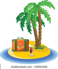 Travel vacation vector background