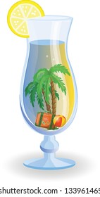 Travel vacation vector background