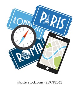 travel vacations design, vector illustration eps10 graphic 