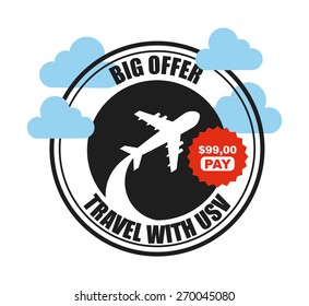 travel vacations design, vector illustration eps10 graphic 