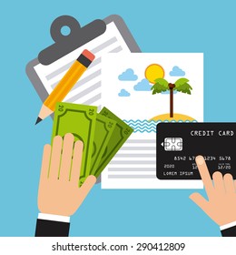 travel vacations design, vector illustration eps10 graphic 
