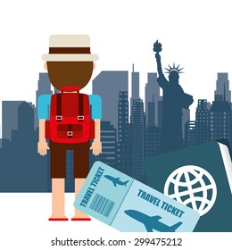 travel vacations design, vector illustration eps10 graphic 