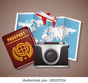 Travel vacations design, vector illustration eps 10.