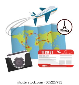 Travel vacations design, vector illustration eps 10.