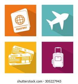 Travel vacations design, vector illustration eps 10.