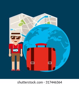 travel vacations design, vector illustration eps10 graphic 