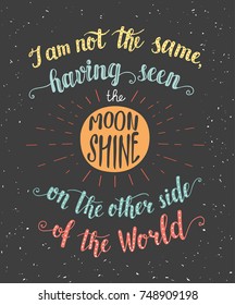 Travel. Vector hand drawn illustration for t-shirt print or poster with hand lettering quote. Motivation phrase. Color banner for tourism.