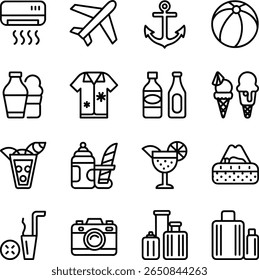 Ícone de vetor de viagem com design de plano de fundo .