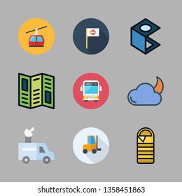 travel vector icon set