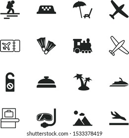 travel vector icon set  