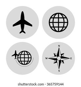 travel  vector icon set