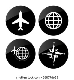 travel   vector icon set