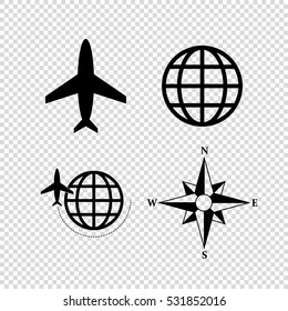 travel  vector icon set