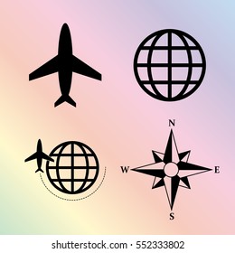 travel vector    icon set
