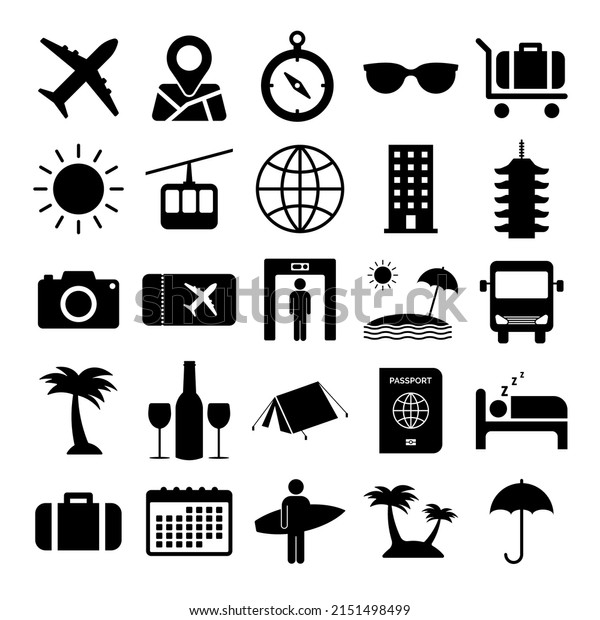Travel vector icon\
set on white background