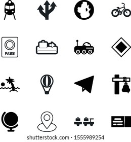 travel vector icon set such as: pin, target, set, pointer, hot, around, objects, science, fun, moon, destination, signs, car, citizenship, conveyor, geo, passport, main, handbag, cycle, nautical