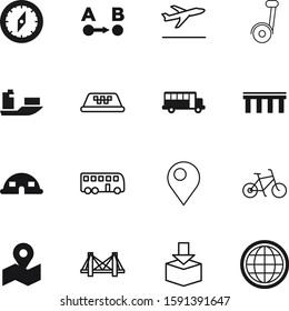 travel vector icon set such as: skateboard, position, house, yacht, coach, airplane, self-balance, airport, fast, tent, yellow, logistic, global, electric, departure, digital, adventure, air, fitness