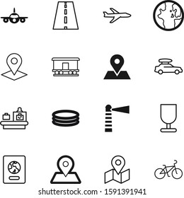 travel vector icon set such as: airline, path, kid, avenue, nation, pass, collection, sphere, commercial, check, roofbox, communication, containers, family, set, police, identity, child, knowledge