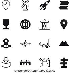 travel vector icon set such as: collection, interface, snorkeling, world, creative, connection, cargo, control, tube, beach, sport, dive, planet, shuttle, sphere, check, relaxation, decoration