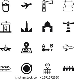 travel vector icon set such as: globe, find, logo, geo, information, golden, railroad, global, blue, cartography, empty, project, start, airline, subway, wave, safety, shopping, wood, summer, mosque