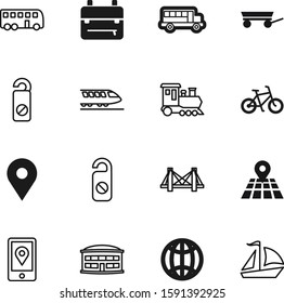 travel vector icon set such as: icons, trip, public, closed, schoolbag, technology, steam, station, ride, drive, cruise, 3d, automobile, marine, hotel, wooden, device, toy, screen, old, passenger