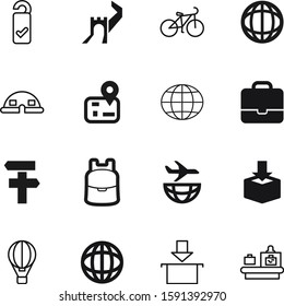 travel vector icon set such as: directional, guidance, green, market, job, empty, structure, ecology, control, tent, check, card, door, space, people, biking, career, inspection, navigation, blank