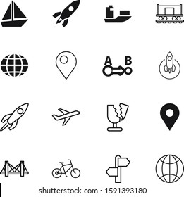 travel vector icon set such as: carriage, train, application, sea, guidance, glass, distance, race, simple, air, bright, trip, suspension, broken, pictogram, choice, label, view, fishing, health