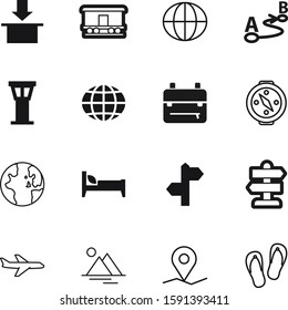 travel vector icon set such as: fly, ecology, recreation, geology, delivery, street, motel, rock, control, mountain, abstract, place, sleep, home, east, view, student, pointer, flip, holiday, flying