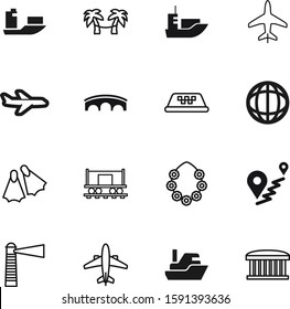 travel vector icon set such as: relaxation, wing, location, tower, hawaiian, bus, pictogram, street, nautical, cab, traffic, creative, floral, carriage, lei, flowers, point, marker, global, service