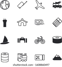 travel vector icon set such as: tanning, extreme, shopping, aviation, sail, ecology, suitcase, concert, festival, used, coupon, splash, city, web, colorful, agency, transfer, woman, simple, traffic