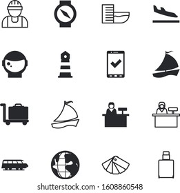 travel vector icon set such as: public, stylish, world, lamp, colorful, security, cart, safe, light, push, airliner, searchlight, estate, wood, arrow, housing, steering, card, orienteering, real